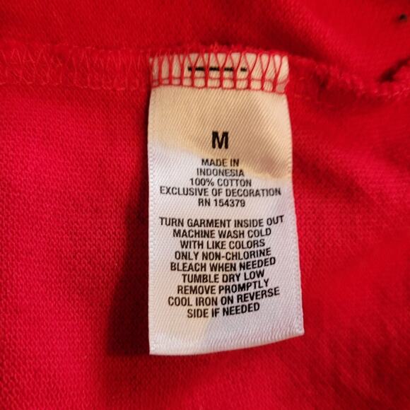 AEROPOSTALE Red Polo Shirt Sz M Cotton Classic Short Sleeve Casual Preppy Golf - Picture 7 of 9